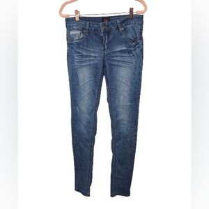 Vintage Y2K embroidered Bebe Skinny Jeans Embroidered Size 28